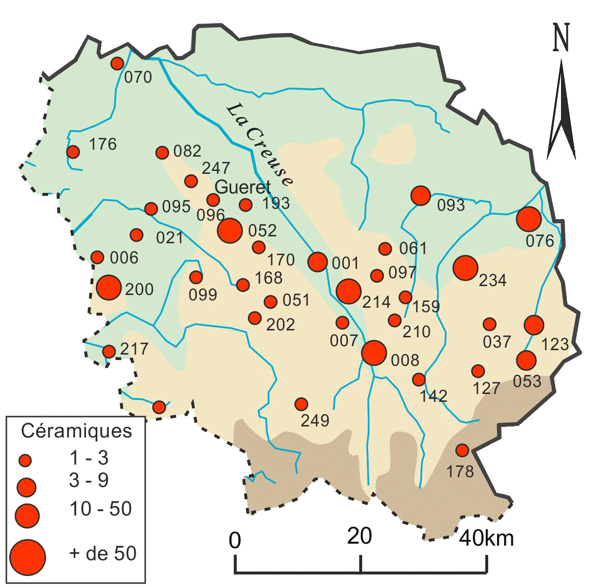   carte Creuse  