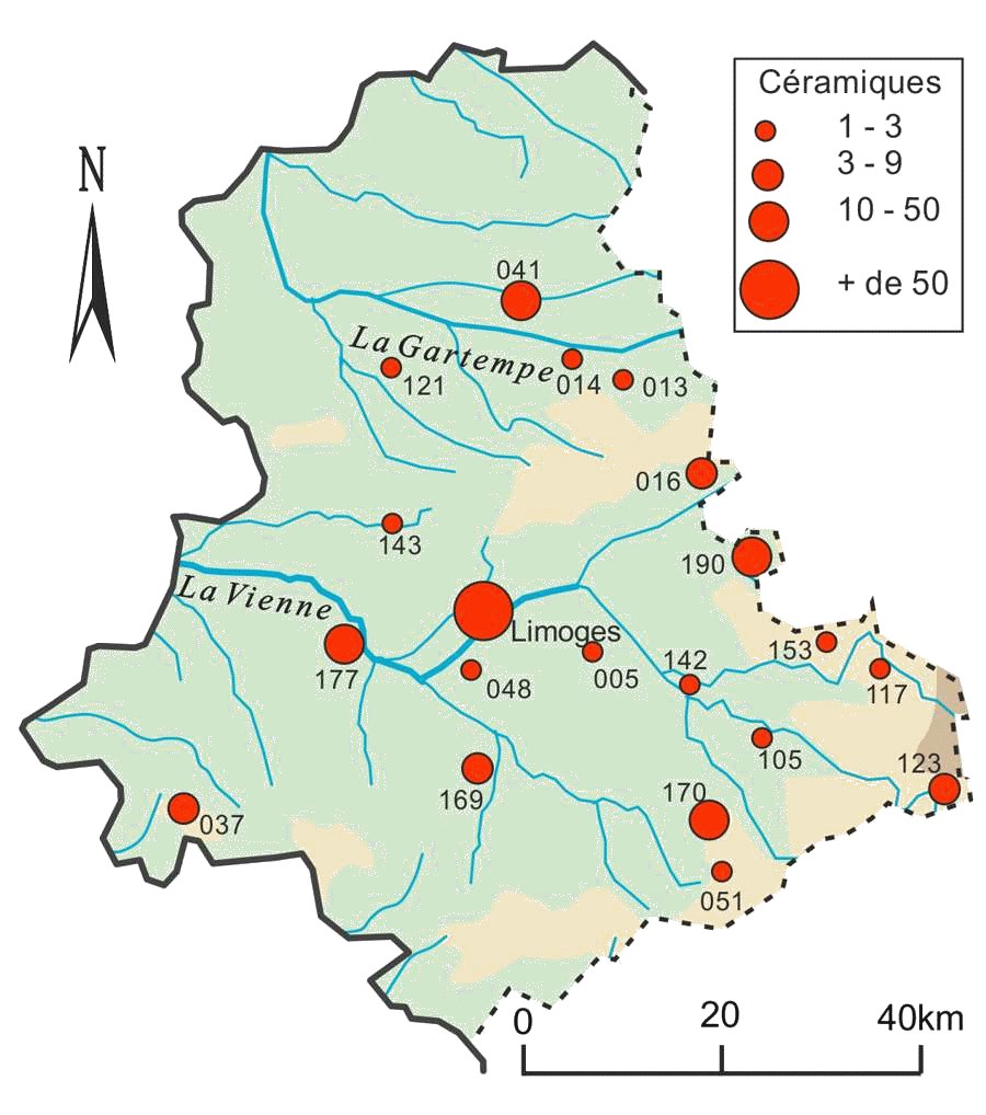   carte Haute-Vienne  