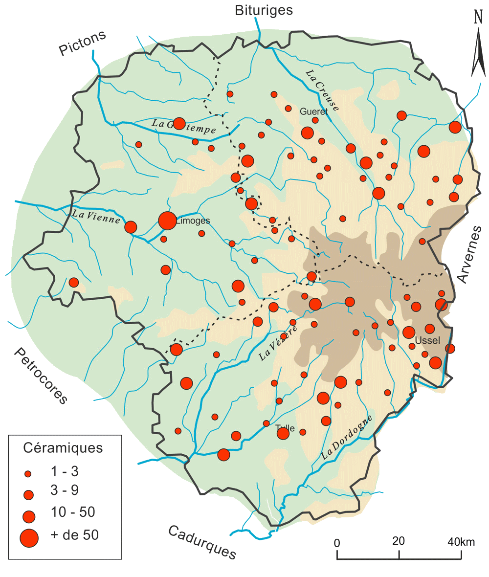   carte Limousin  