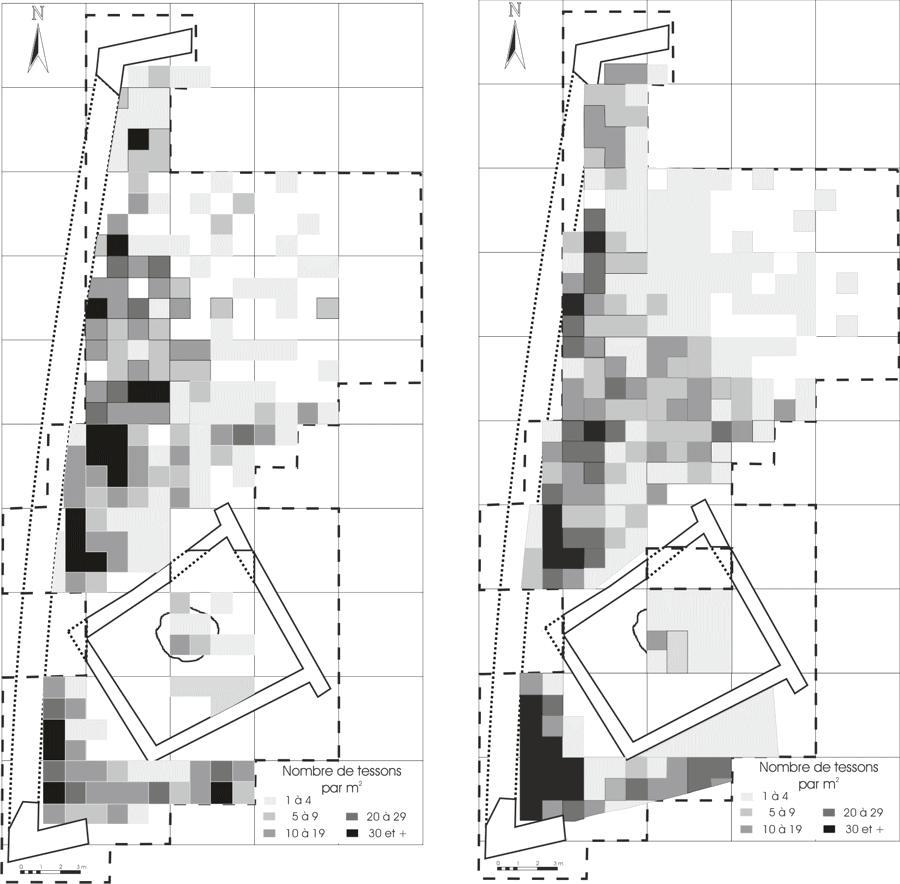   Répartition de la céramique  