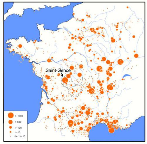 répartition des amphores italiques en Gaule